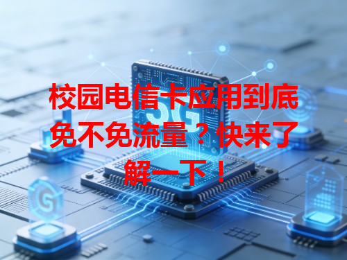 校园电信卡应用到底免不免流量？快来了解一下！