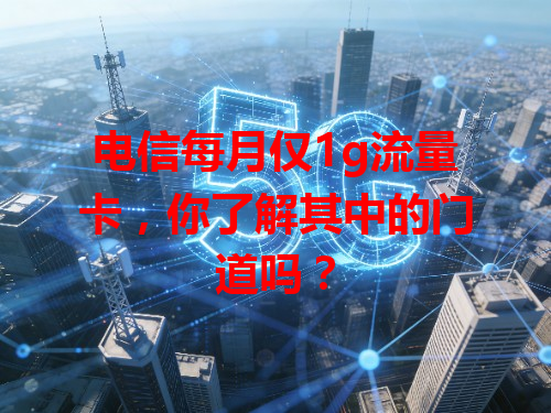 电信每月仅1g流量卡，你了解其中的门道吗？