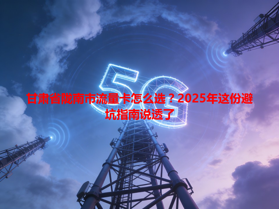 甘肃省陇南市流量卡怎么选？2025年这份避坑指南说透了