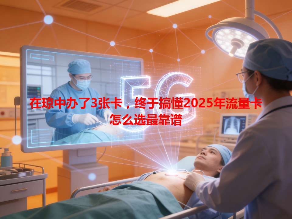 在琼中办了3张卡，终于搞懂2025年流量卡怎么选最靠谱