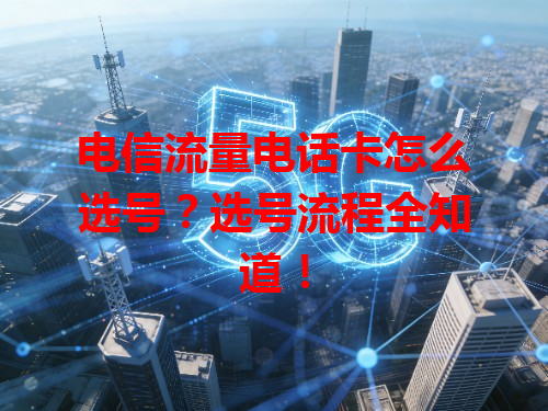 电信流量电话卡怎么选号？选号流程全知道！