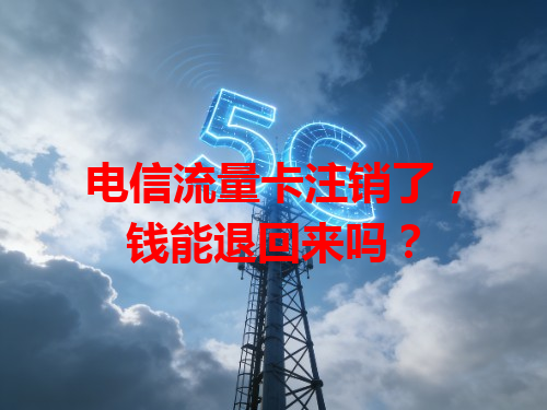 电信流量卡注销了，钱能退回来吗？