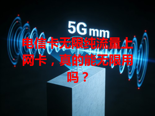 电信卡无限纯流量上网卡，真的能无限用吗？