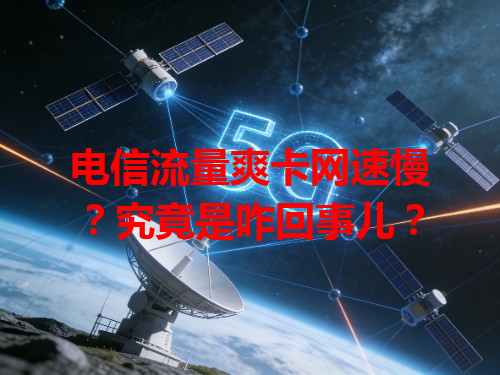 电信流量爽卡网速慢？究竟是咋回事儿？