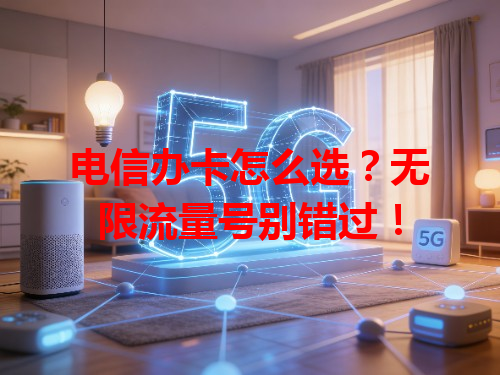 电信办卡怎么选？无限流量号别错过！