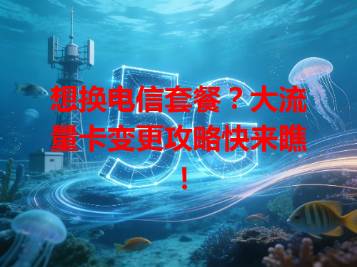 想换电信套餐？大流量卡变更攻略快来瞧！