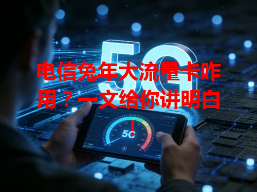 电信兔年大流量卡咋用？一文给你讲明白！