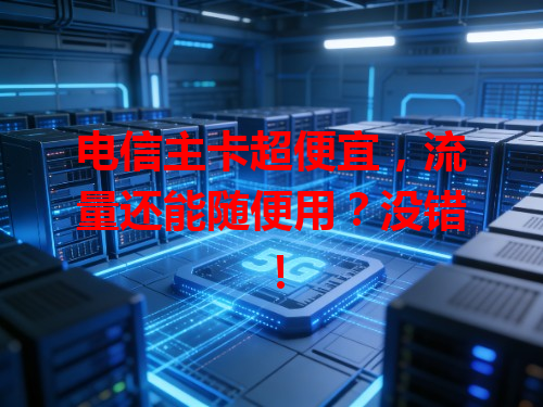 电信主卡超便宜，流量还能随便用？没错！