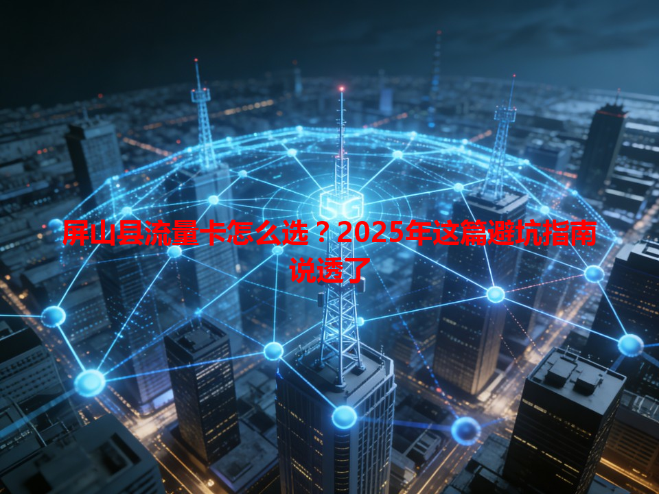 屏山县流量卡怎么选？2025年这篇避坑指南说透了