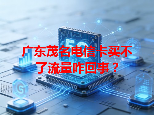 广东茂名电信卡买不了流量咋回事？