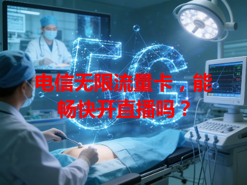 电信无限流量卡，能畅快开直播吗？