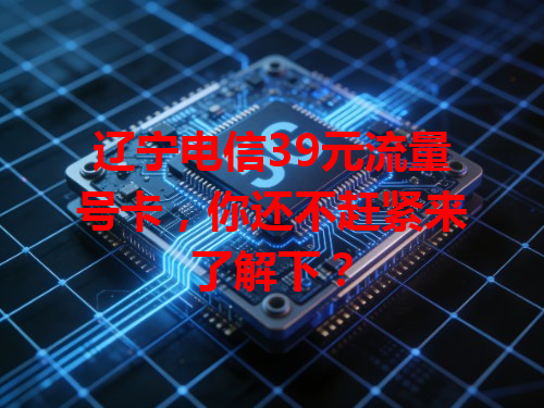 辽宁电信39元流量号卡，你还不赶紧来了解下？
