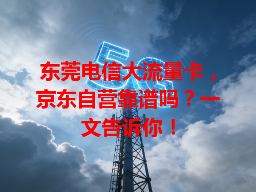 东莞电信大流量卡，京东自营靠谱吗？一文告诉你！