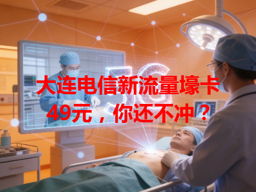 大连电信新流量壕卡49元，你还不冲？