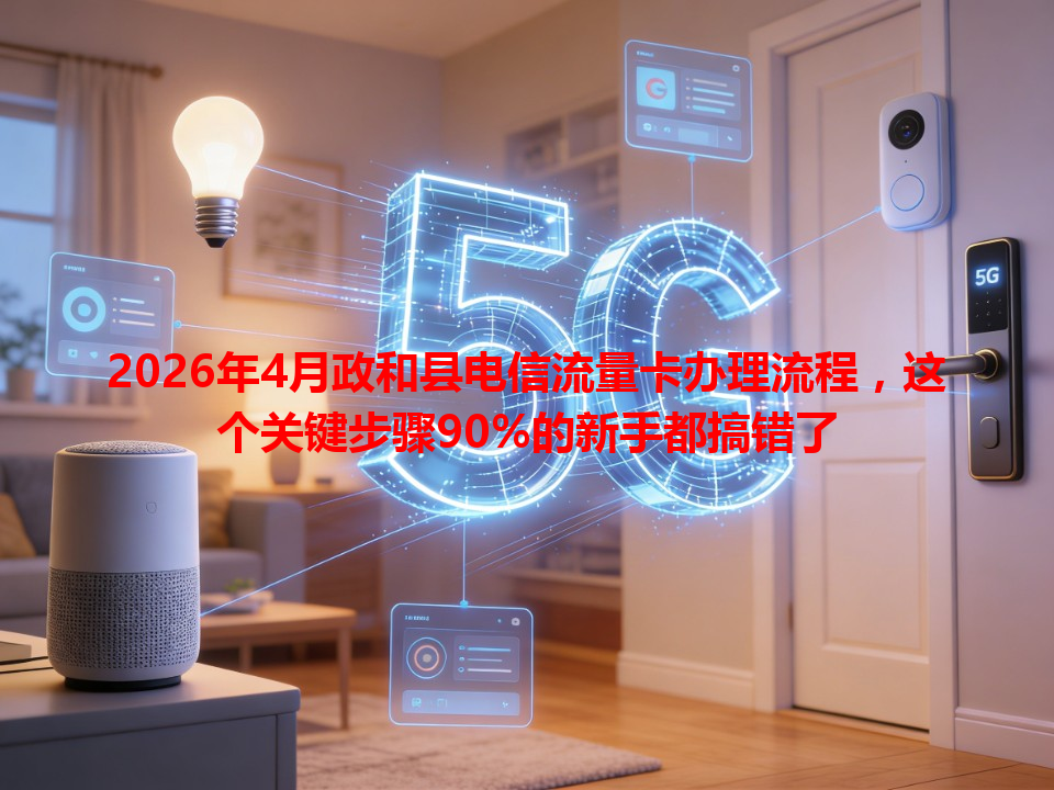 2026年4月政和县电信流量卡办理流程，这个关键步骤90%的新手都搞错了