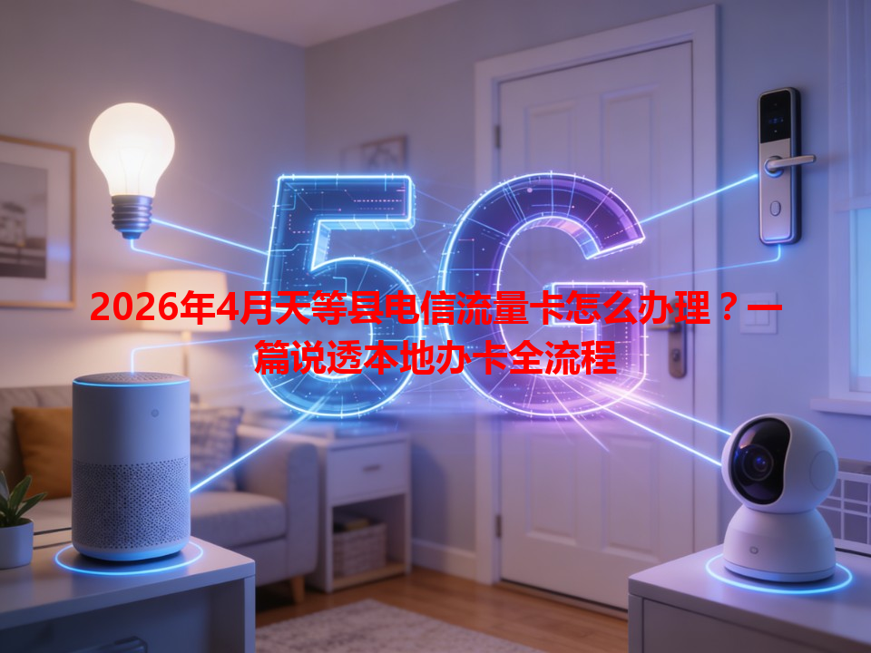2026年4月天等县电信流量卡怎么办理？一篇说透本地办卡全流程