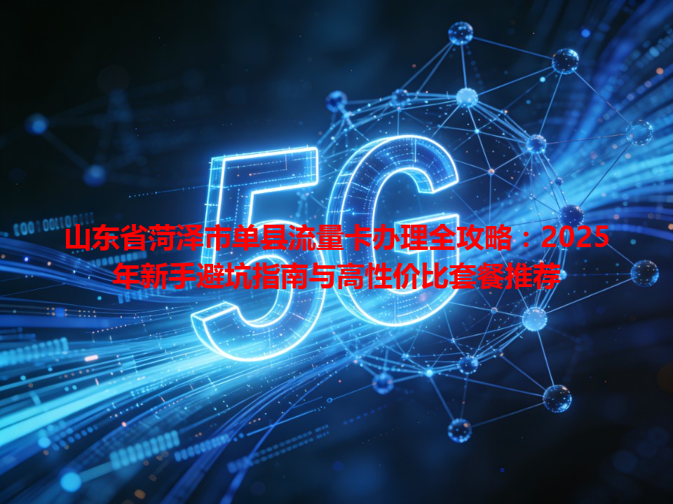 山东省菏泽市单县流量卡办理全攻略：2025年新手避坑指南与高性价比套餐推荐