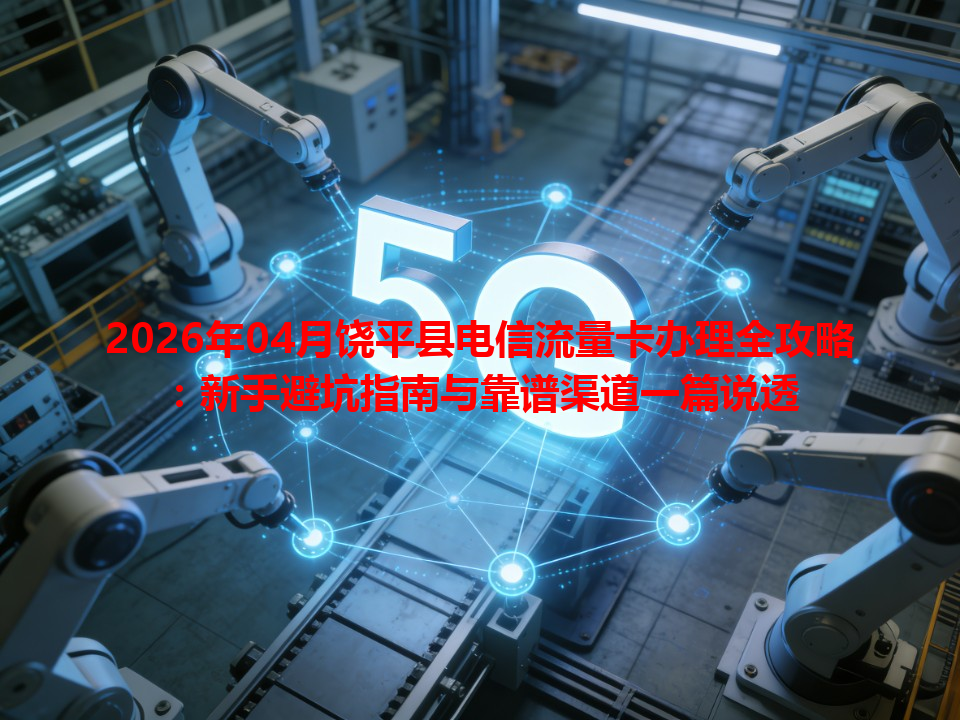 2026年04月饶平县电信流量卡办理全攻略：新手避坑指南与靠谱渠道一篇说透