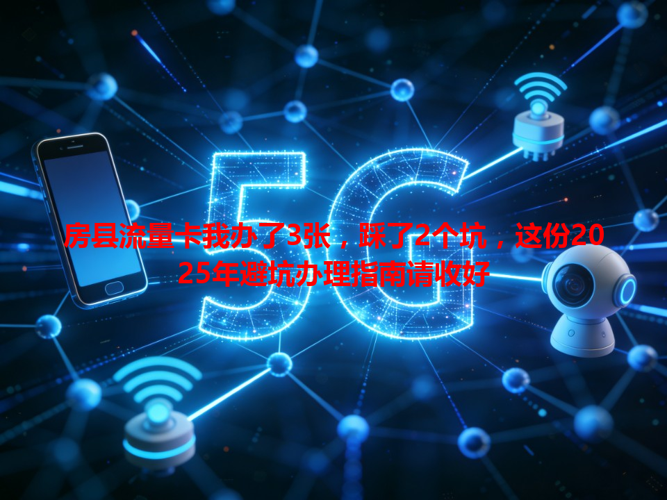 房县流量卡我办了3张，踩了2个坑，这份2025年避坑办理指南请收好