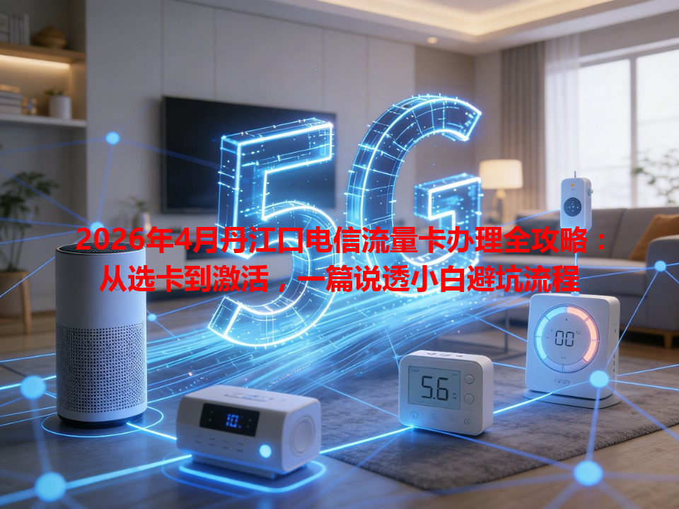 2026年4月丹江口电信流量卡办理全攻略：从选卡到激活，一篇说透小白避坑流程