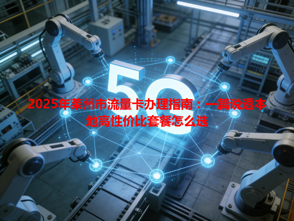 2025年莱州市流量卡办理指南：一篇说透本地高性价比套餐怎么选
