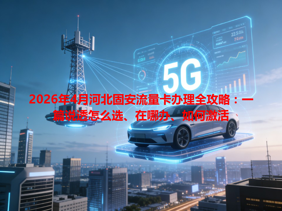 2026年4月河北固安流量卡办理全攻略：一篇说透怎么选、在哪办、如何激活