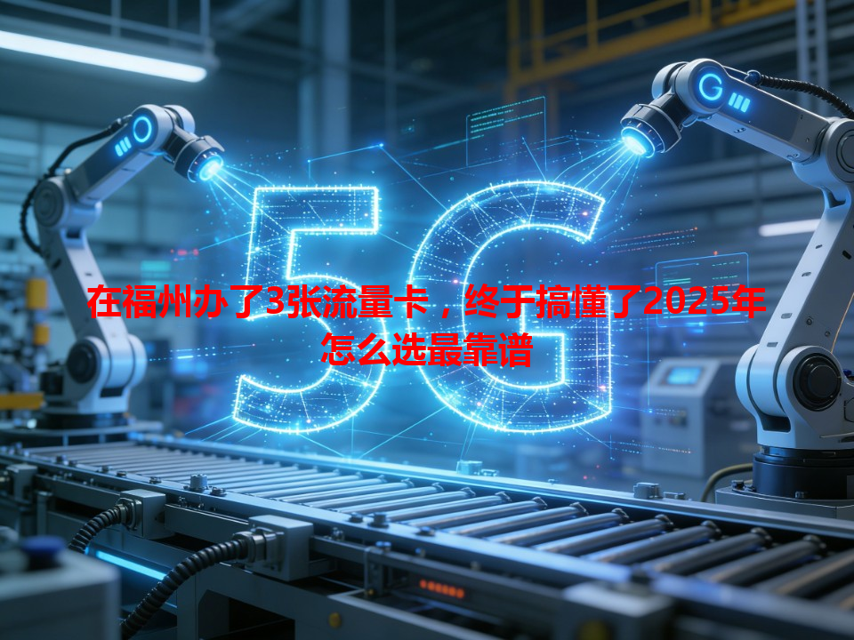 在福州办了3张流量卡，终于搞懂了2025年怎么选最靠谱