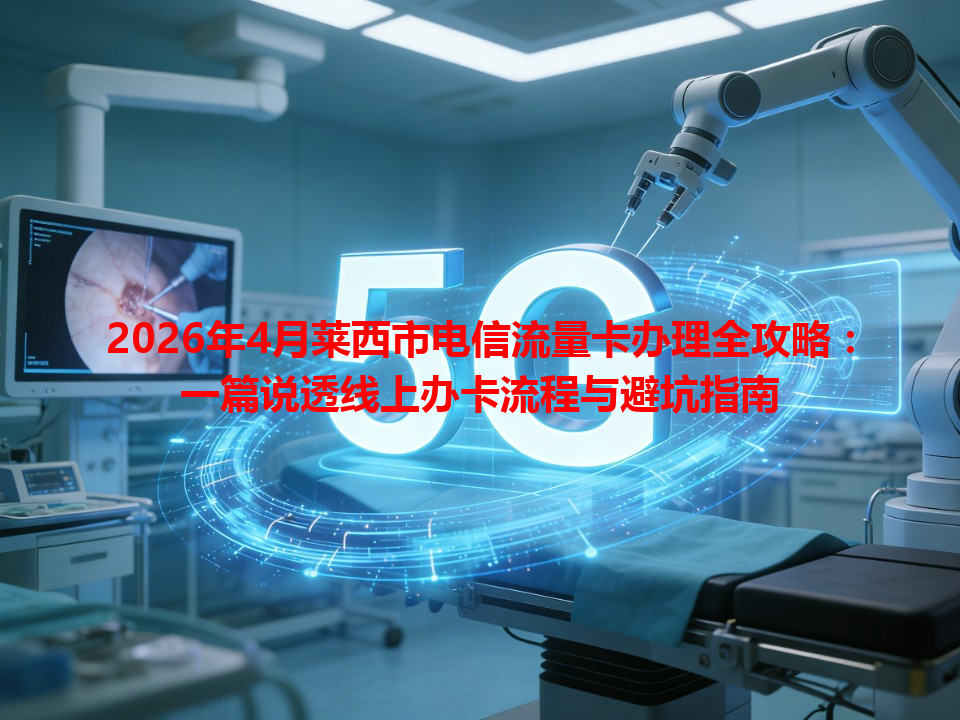 2026年4月莱西市电信流量卡办理全攻略：一篇说透线上办卡流程与避坑指南