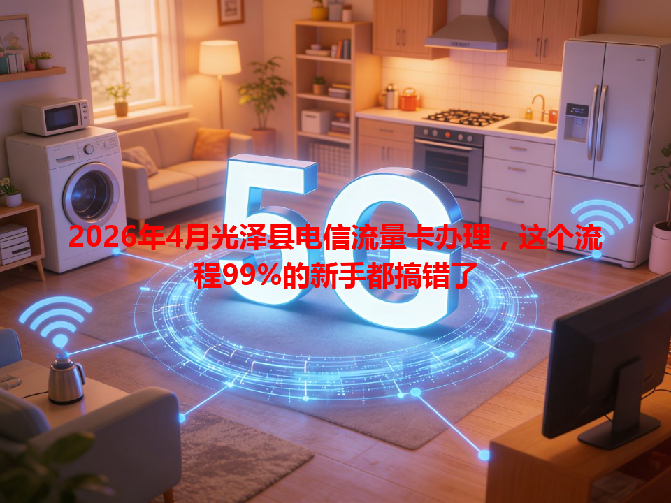 2026年4月光泽县电信流量卡办理，这个流程99%的新手都搞错了