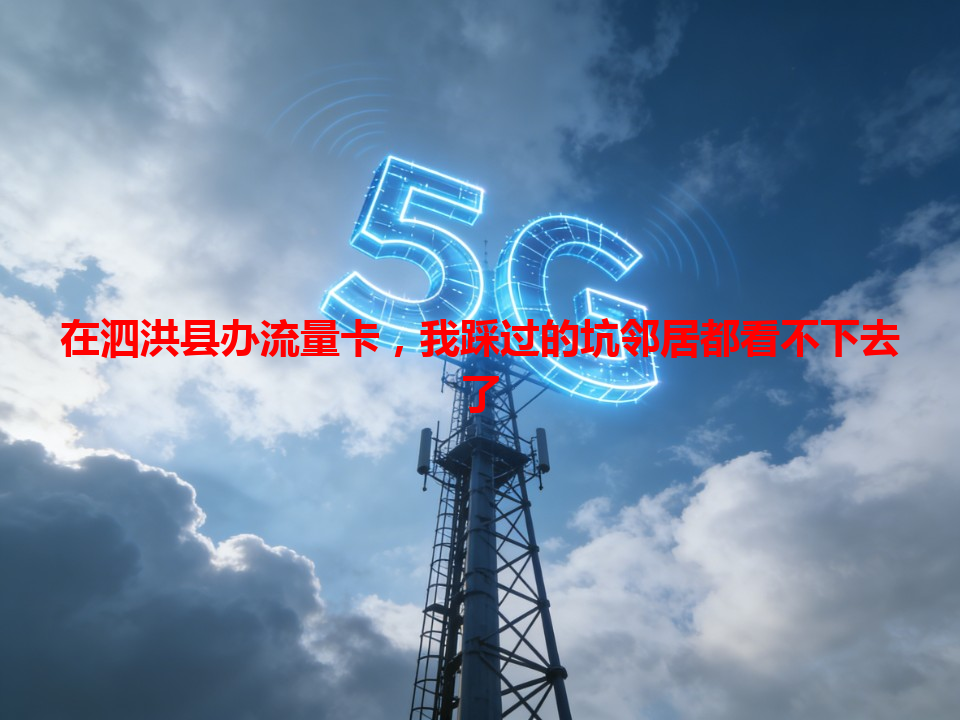 在泗洪县办流量卡，我踩过的坑邻居都看不下去了