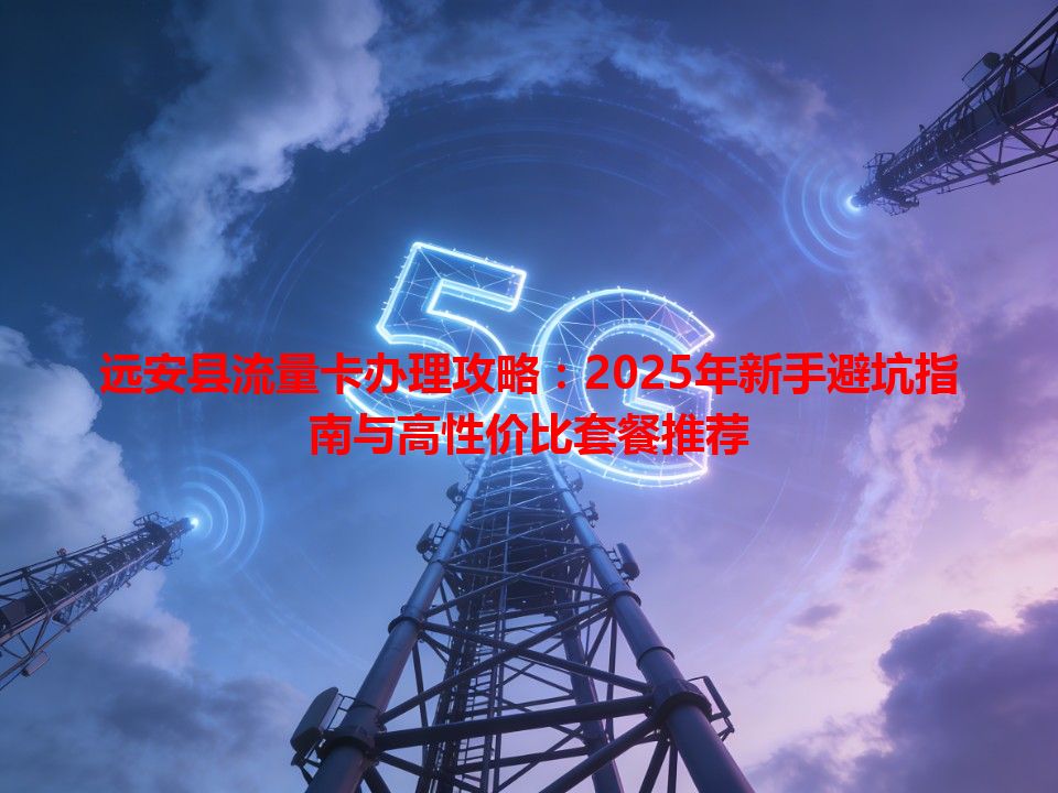 远安县流量卡办理攻略：2025年新手避坑指南与高性价比套餐推荐