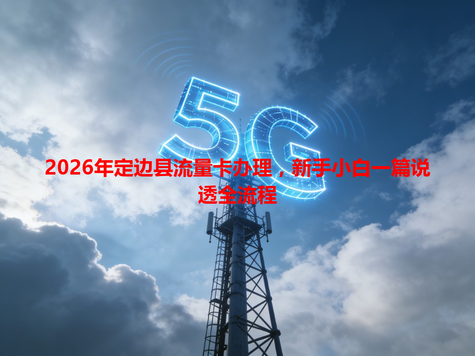 2026年定边县流量卡办理，新手小白一篇说透全流程