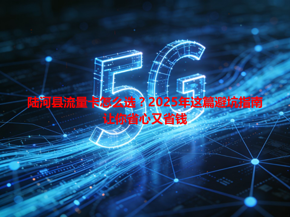 陆河县流量卡怎么选？2025年这篇避坑指南让你省心又省钱