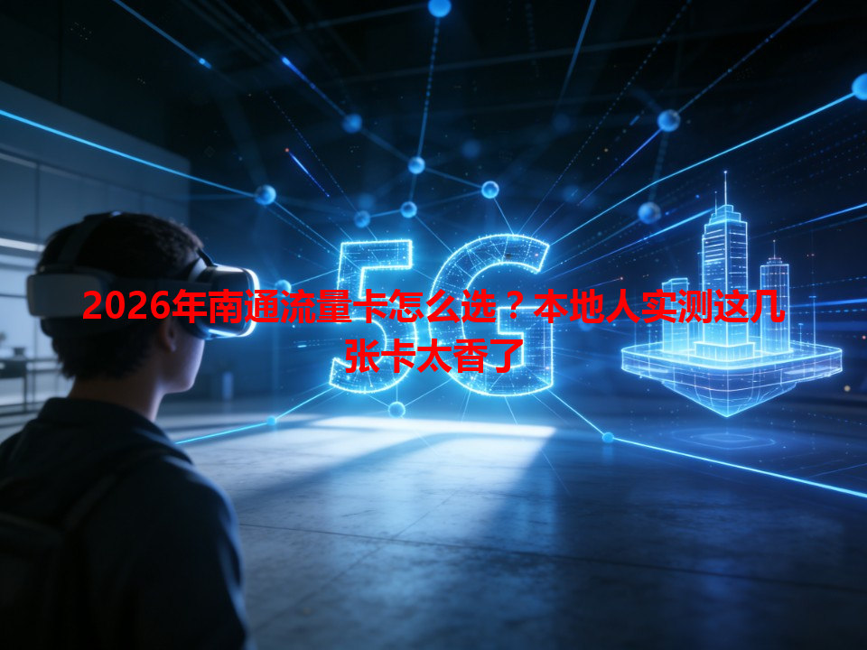 2026年南通流量卡怎么选？本地人实测这几张卡太香了