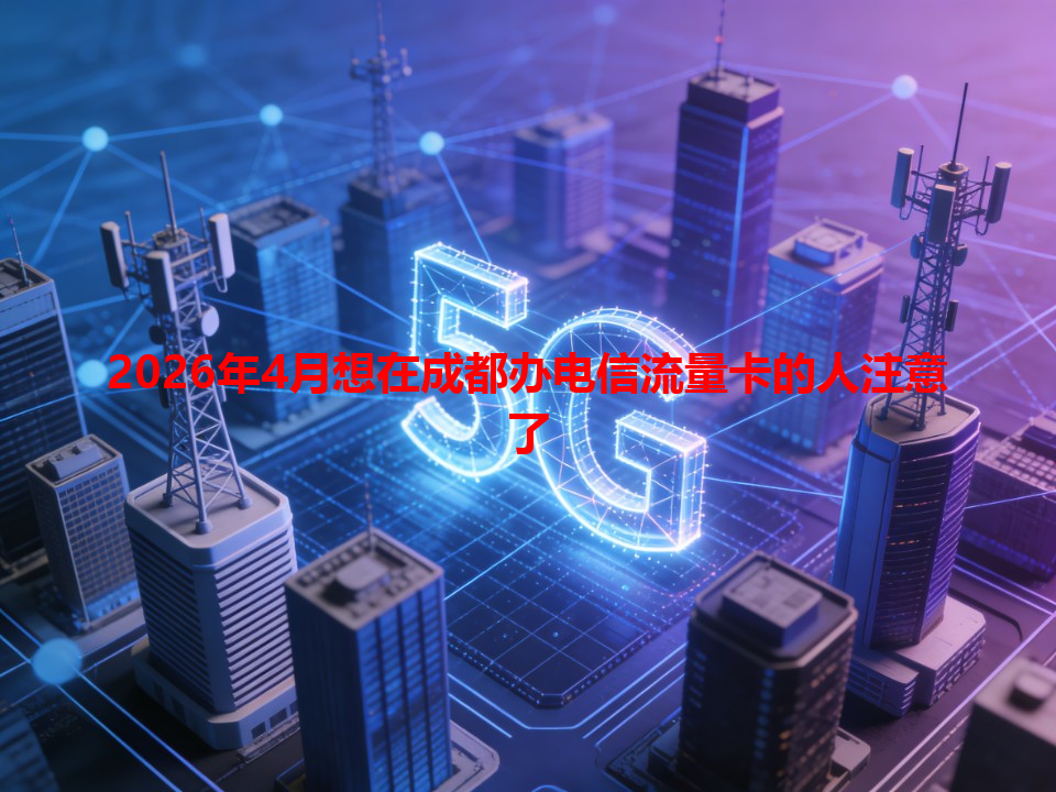 2026年4月想在成都办电信流量卡的人注意了