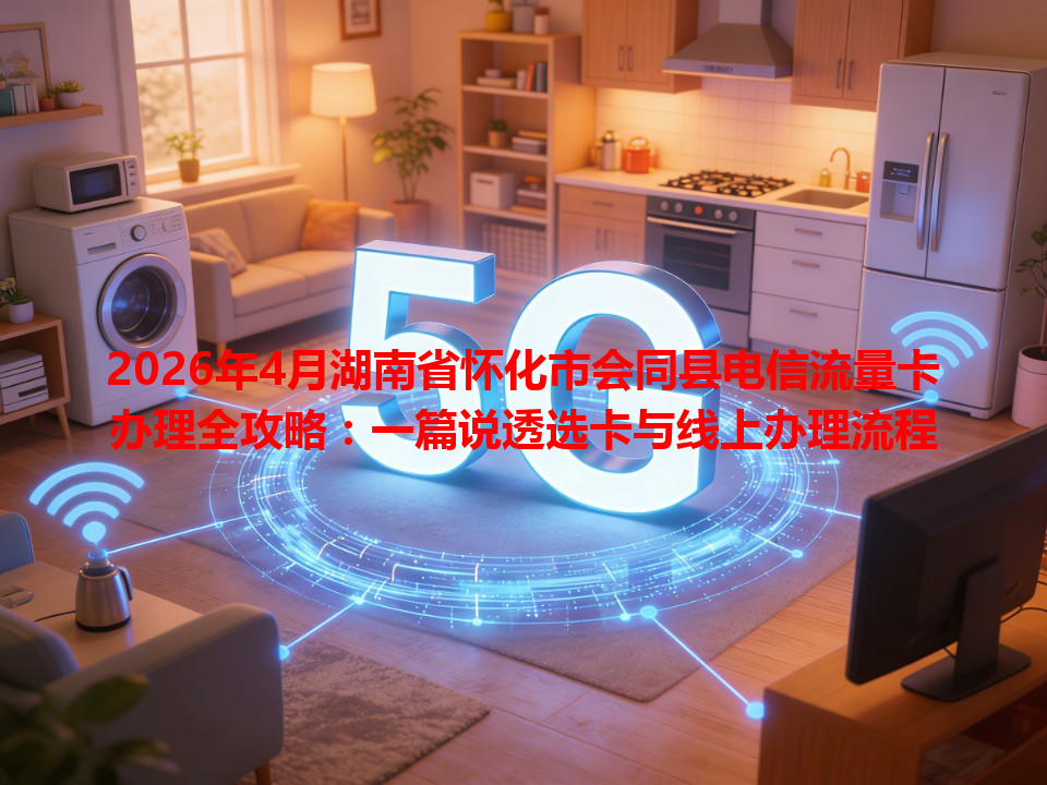 2026年4月湖南省怀化市会同县电信流量卡办理全攻略：一篇说透选卡与线上办理流程