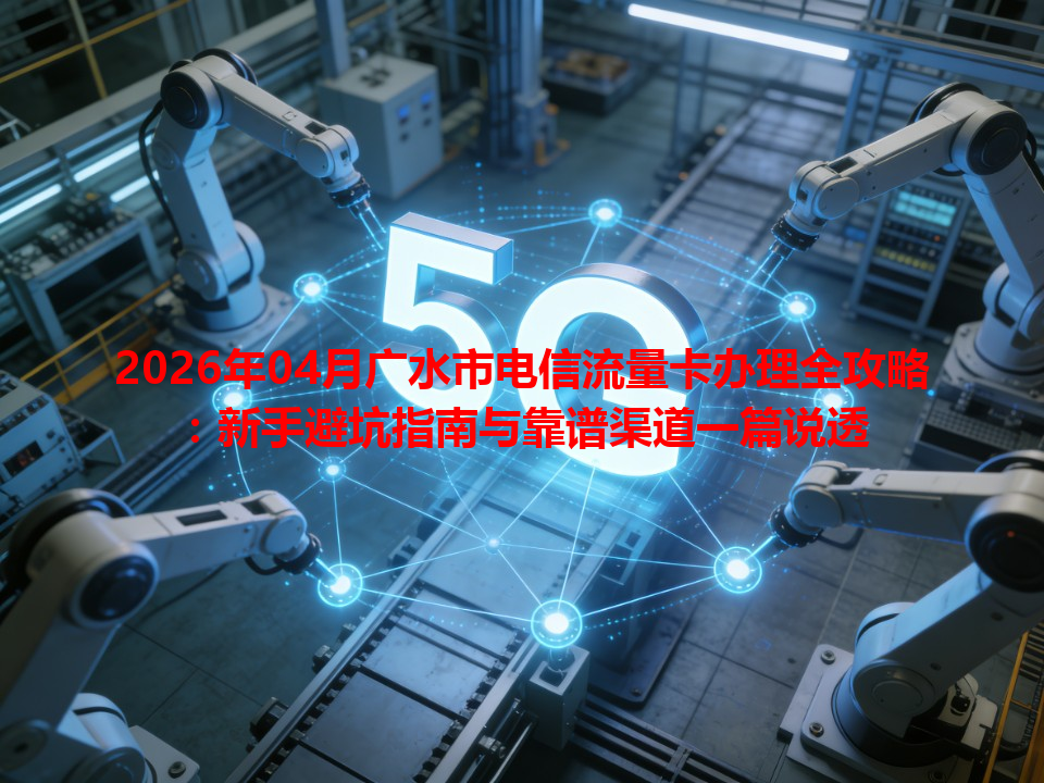 2026年04月广水市电信流量卡办理全攻略：新手避坑指南与靠谱渠道一篇说透