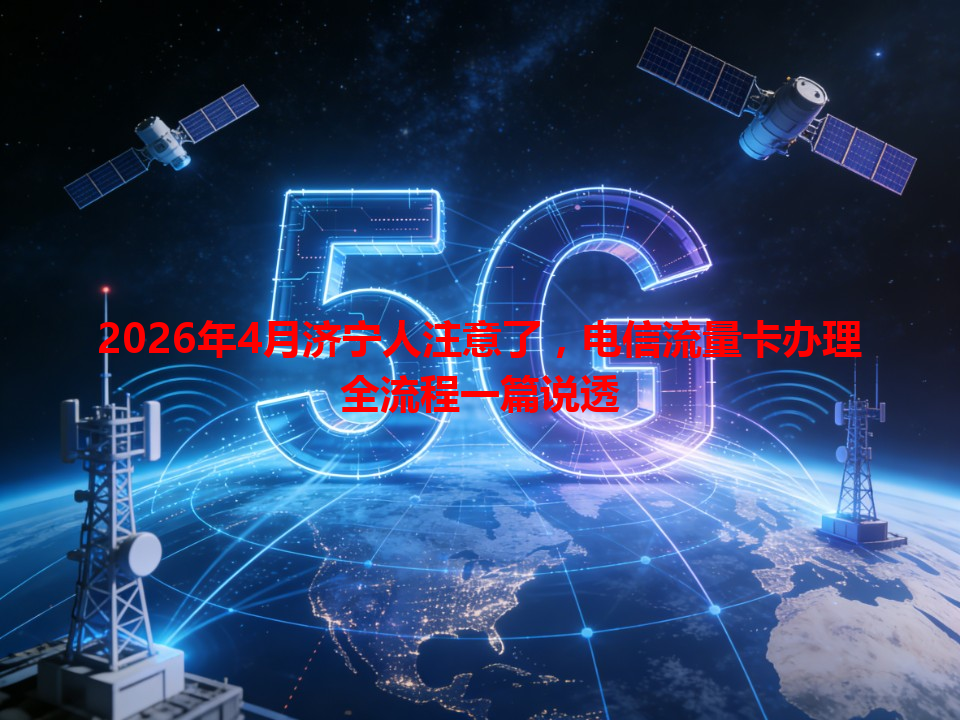 2026年4月济宁人注意了，电信流量卡办理全流程一篇说透