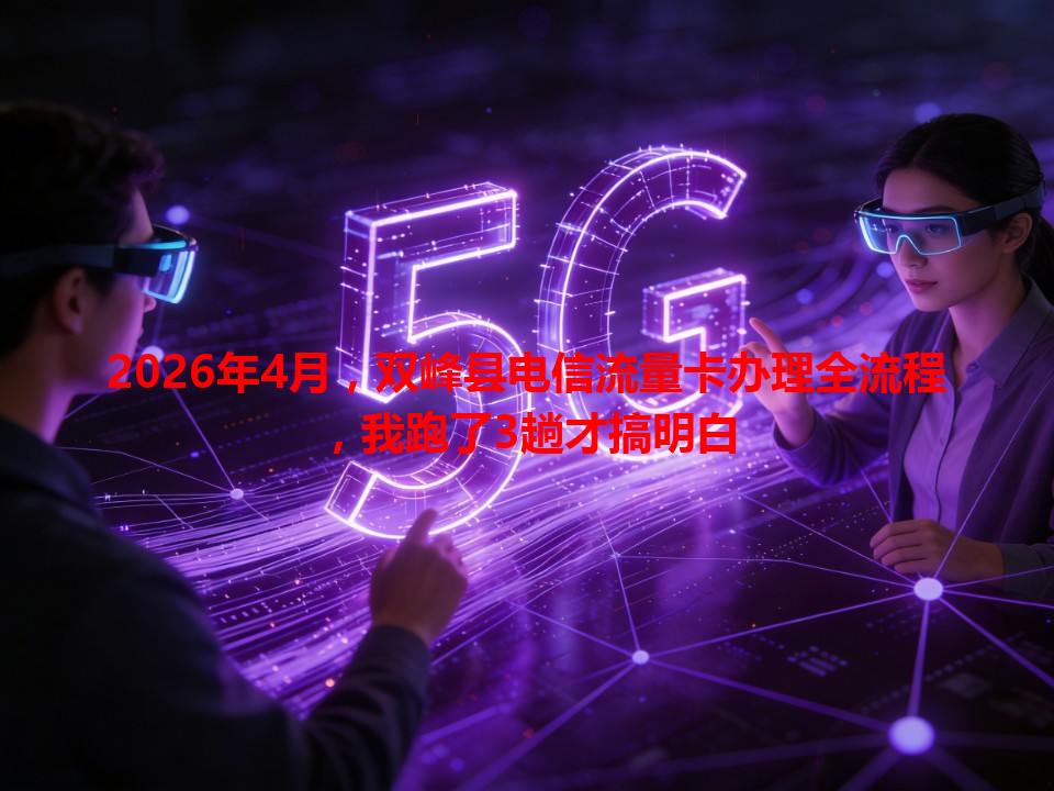 2026年4月，双峰县电信流量卡办理全流程，我跑了3趟才搞明白