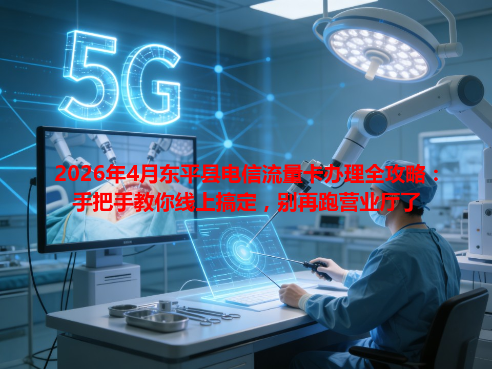 2026年4月东平县电信流量卡办理全攻略：手把手教你线上搞定，别再跑营业厅了