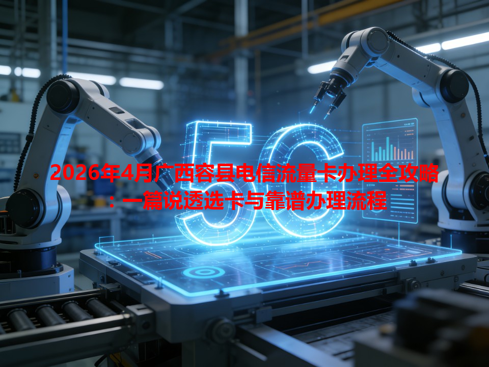 2026年4月广西容县电信流量卡办理全攻略：一篇说透选卡与靠谱办理流程
