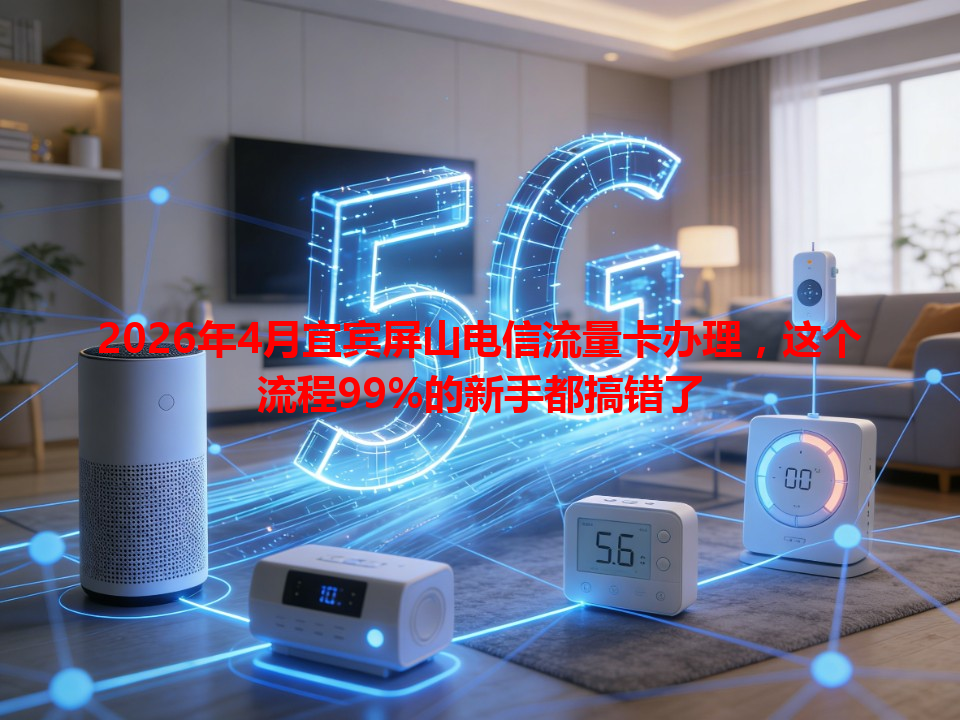 2026年4月宜宾屏山电信流量卡办理，这个流程99%的新手都搞错了