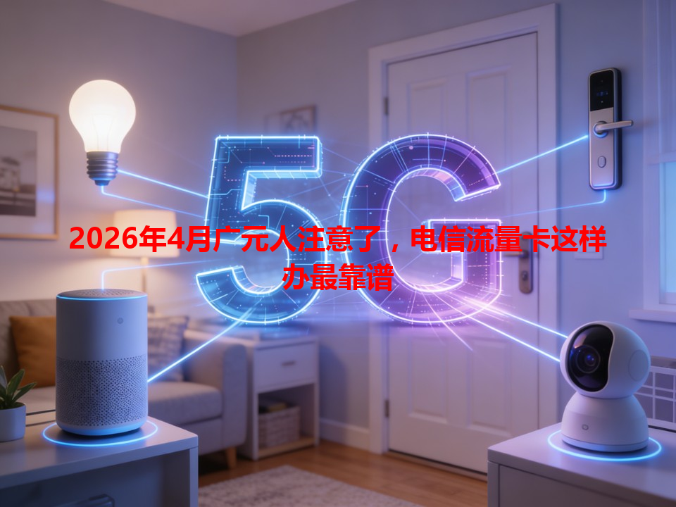 2026年4月广元人注意了，电信流量卡这样办最靠谱