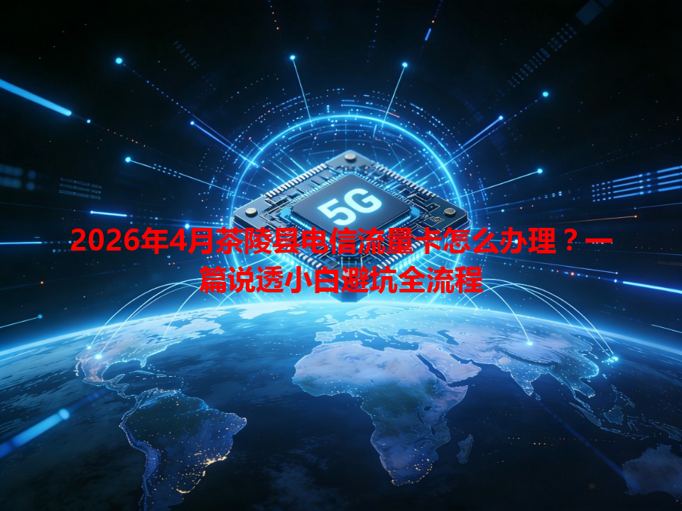 2026年4月茶陵县电信流量卡怎么办理？一篇说透小白避坑全流程
