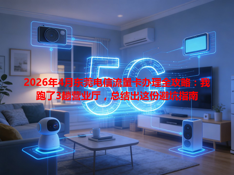 2026年4月东莞电信流量卡办理全攻略：我跑了3趟营业厅，总结出这份避坑指南