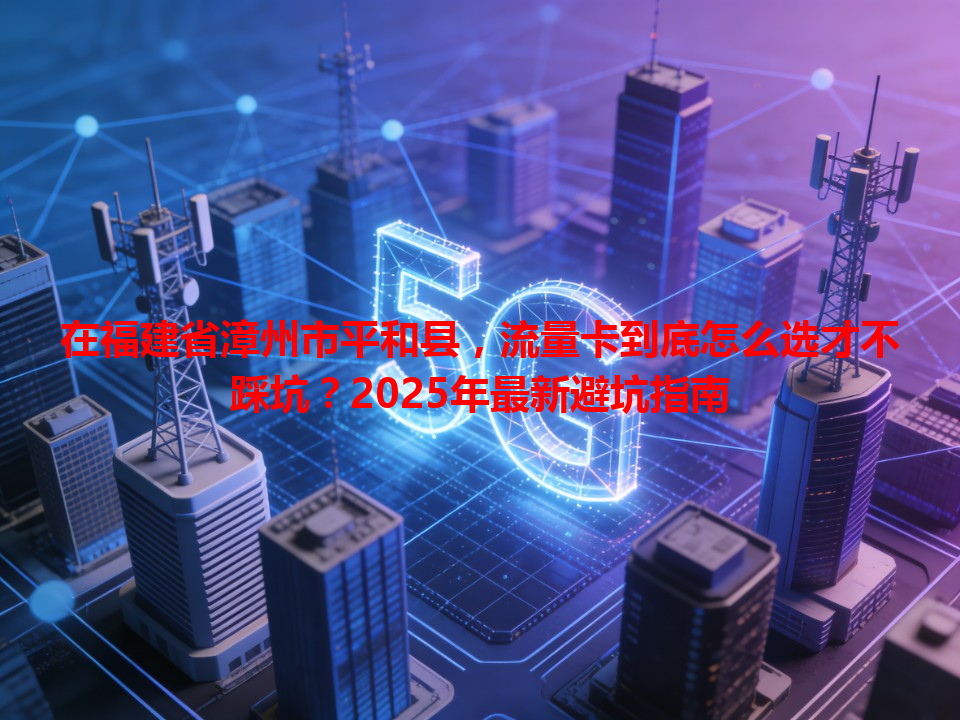 在福建省漳州市平和县，流量卡到底怎么选才不踩坑？2025年最新避坑指南