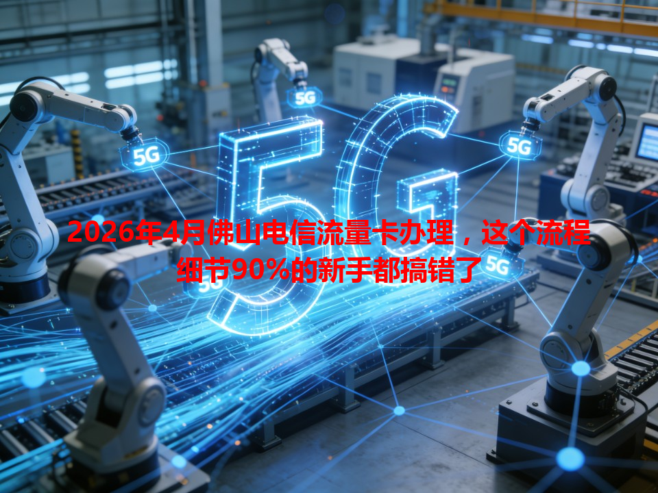 2026年4月佛山电信流量卡办理，这个流程细节90%的新手都搞错了