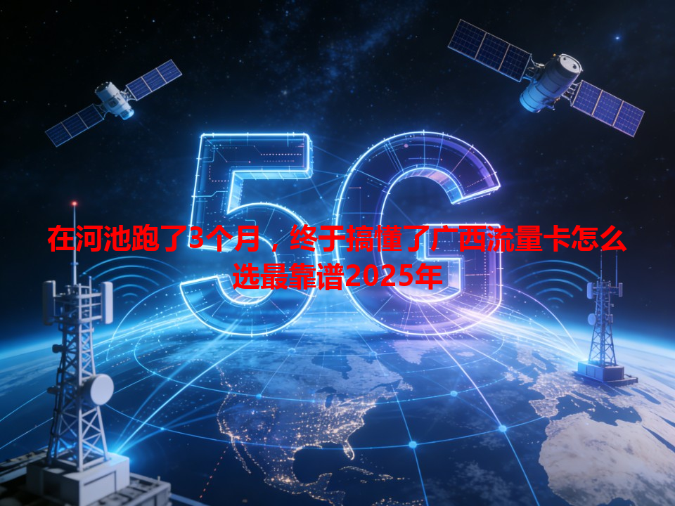在河池跑了3个月，终于搞懂了广西流量卡怎么选最靠谱2025年