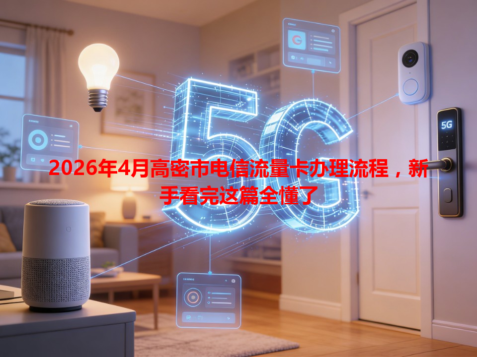 2026年4月高密市电信流量卡办理流程，新手看完这篇全懂了