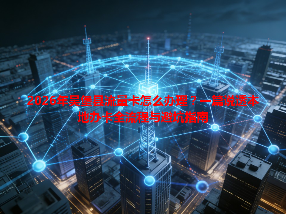 2026年吴堡县流量卡怎么办理？一篇说透本地办卡全流程与避坑指南